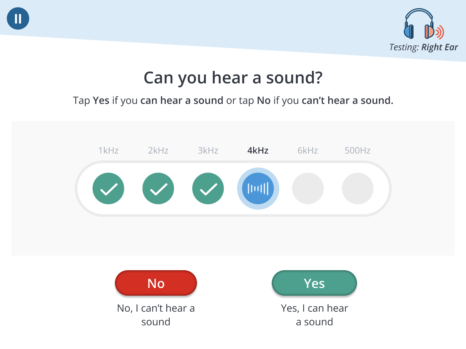 A screenshot of the rapid test for a biological verification.