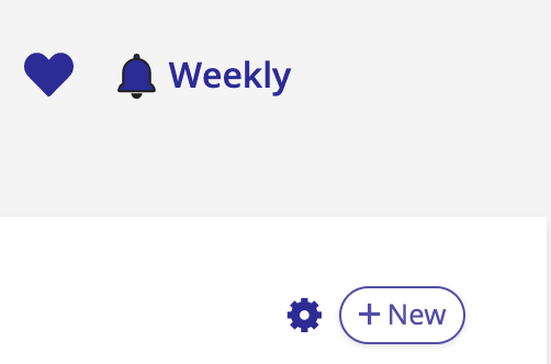 A screenshot of the Bell icon when its frequency is displayed.