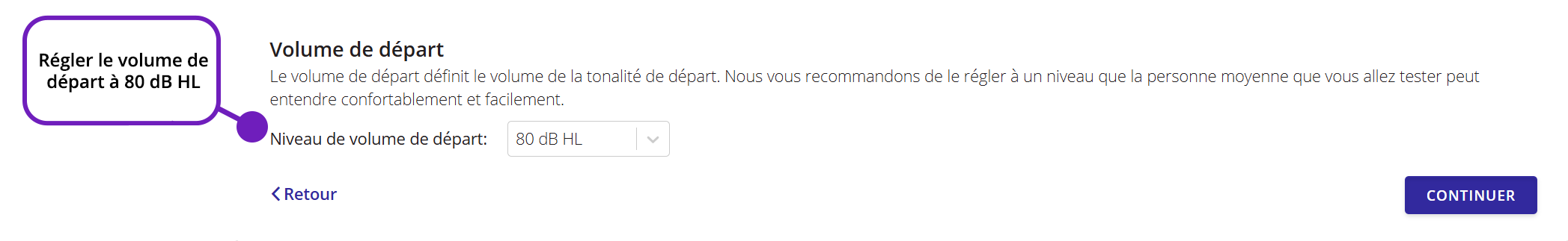 Une capture d'écran du paramètre « Volume de démarrage » de QuickTest.