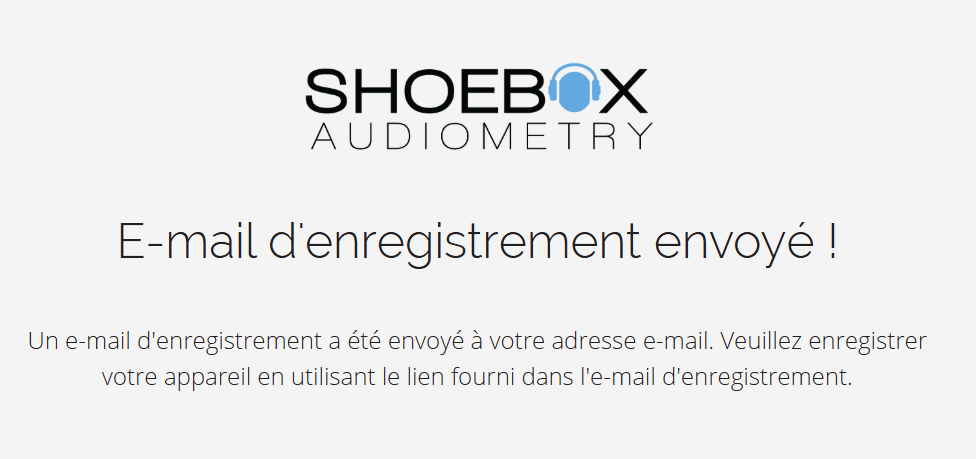 Capture d'écran du message qui s'affiche lorsqu'un utilisateur clique sur le bouton « Enregister».