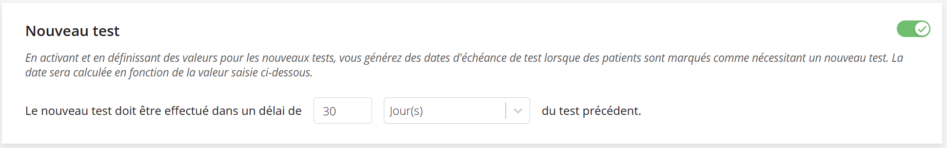 Une capture d'écran des paramètres de nouvelle exécution dans les règles de planification.