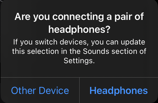 A screenshot of the prompt that is displayed when connecting a device to the iPad's USB-C.